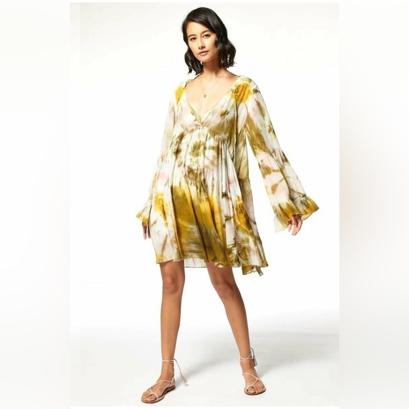 Young Fabulous & Broke Rosa Mini Dress Olive XS NWT - Picture 1 of 12